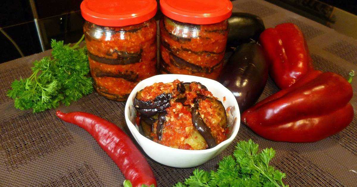 Салат из баклажанов тёщин язык — простые рецепты острой закуски на зиму
