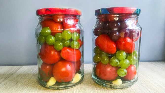 Как замариновать помидоры с виноградом на зиму – домашние заготовки