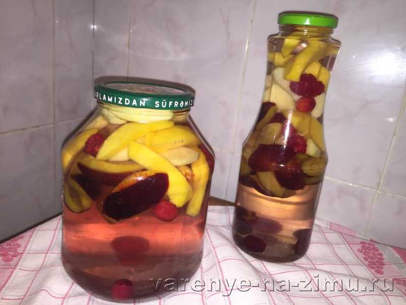 Компот ассорти из фруктов и ягод на зиму - рецепт с фото пошагово