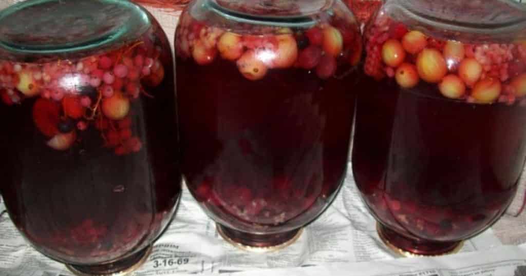 Компот ассорти на зиму из фруктов и ягод — вкуснейшие рецепты на 3 литровую банку