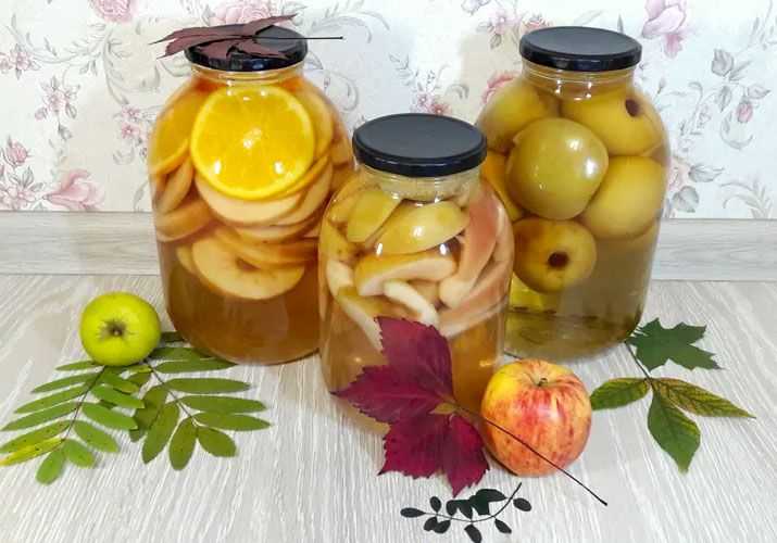 Компот из яблок на зиму: 7 рецептов на 3-литровую банку