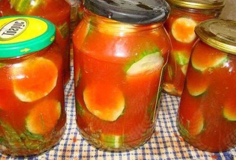 Огурцы в томатной заливке на зиму 9 рецептов для дома
