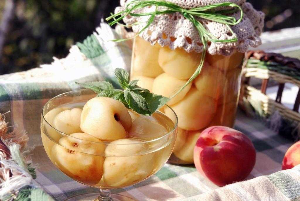 Консервированные персики на зиму (рецепт без стерилизации)