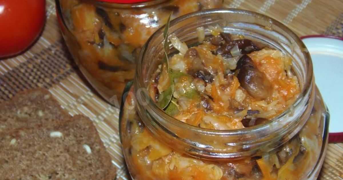 Грибная солянка с капустой на зиму: топ-4 рецептов