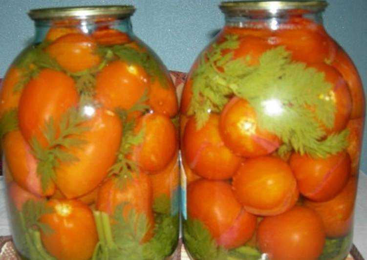 Как приготовить маринованные помидоры на зиму с морковной ботвой: поиск по ингредиентам, советы, отзывы, подсчет калорий, изменение порций, похожие рецепты