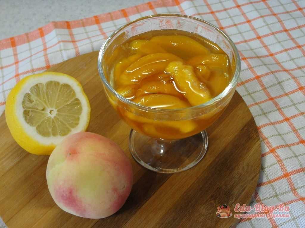 Варенье из персиков на зиму с желатином