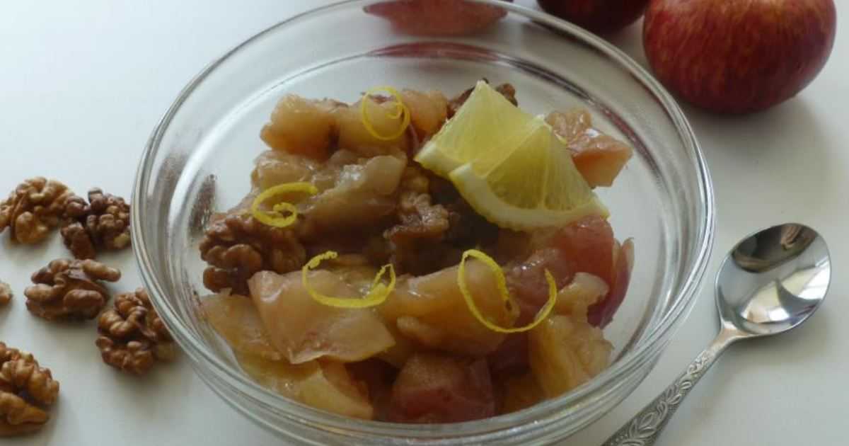 Яблочное варенье с орехами на зиму: 3 лучших пошаговых рецепта приготовления
