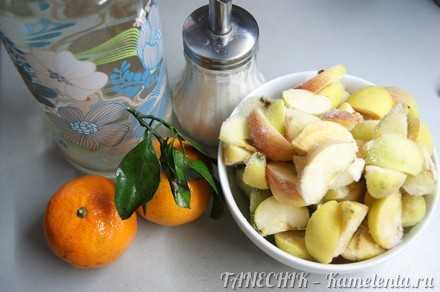 Компот из мандаринов и яблок - пошаговый рецепт приготовления с фото