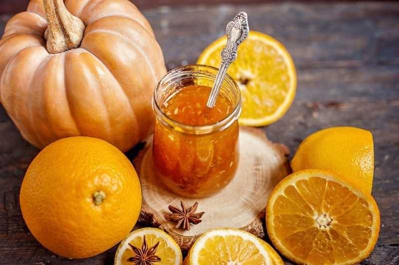 Рецепты джема из тыквы с лимоном и апельсином