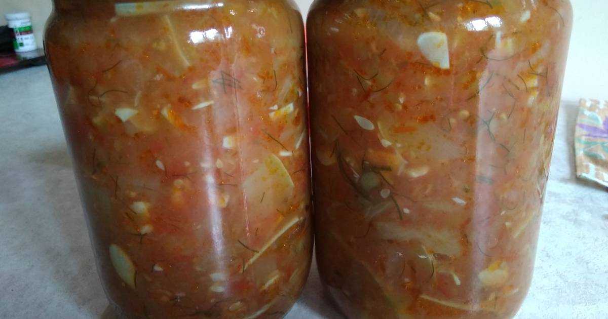 Салат «тещин язык» из кабачков на зиму: рецепты