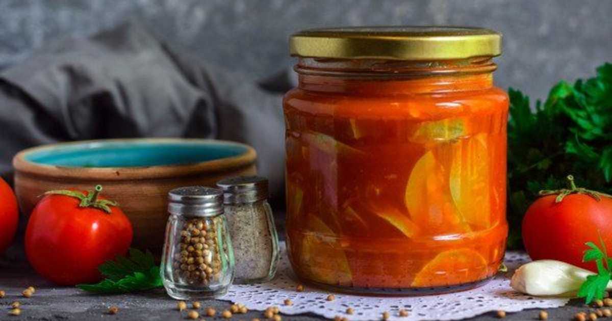 Кабачки в кетчупе на зиму — обалденный рецепт заготовки