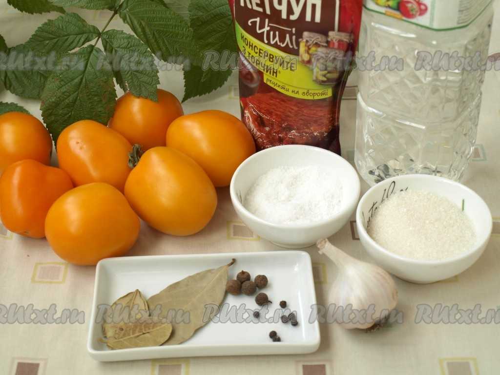 Топ 4 вкусных рецепта консервированных помидор с кетчупом чили на зиму