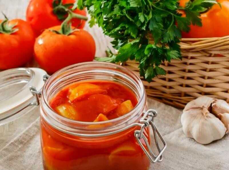 Лечо из болгарского перца с томатной пастой на зиму рецепт с фото пошагово и видео - 1000.menu