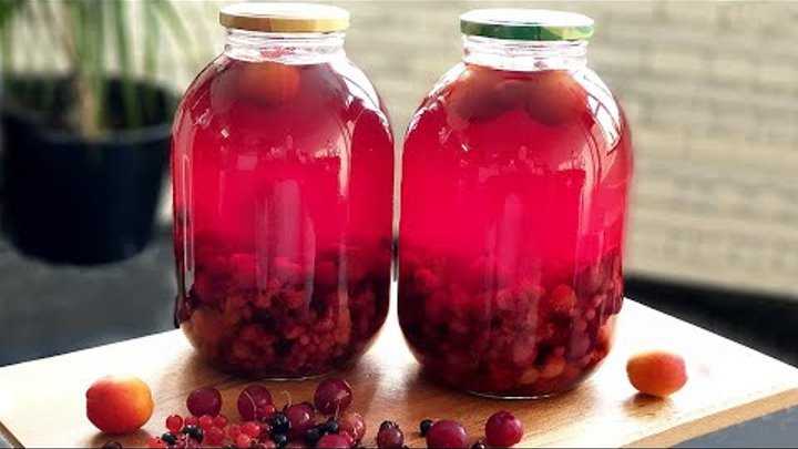 Компот из черноплодной рябины на зиму – 5 простых рецептов с пошаговыми фото
