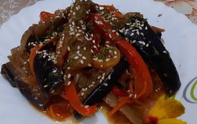 Баклажаны по-корейски на зиму - лучшие рецепты острой заготовки