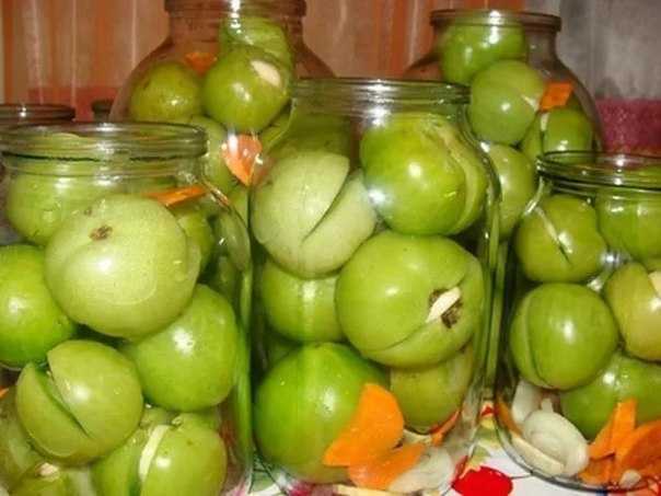 Маринованные зеленые помидоры на зиму: рецепты заготовки
