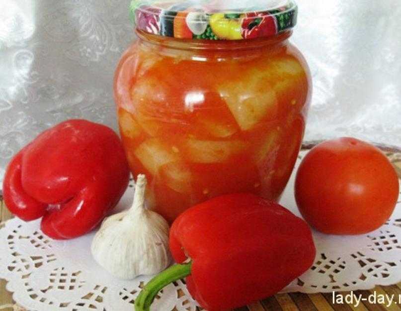 Перец в томатном соке — пошаговый рецепт с фото