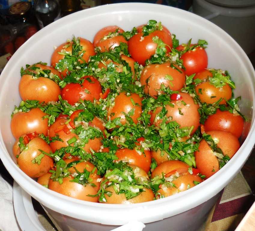 Зеленые помидоры по-армянски на зиму. рецепт