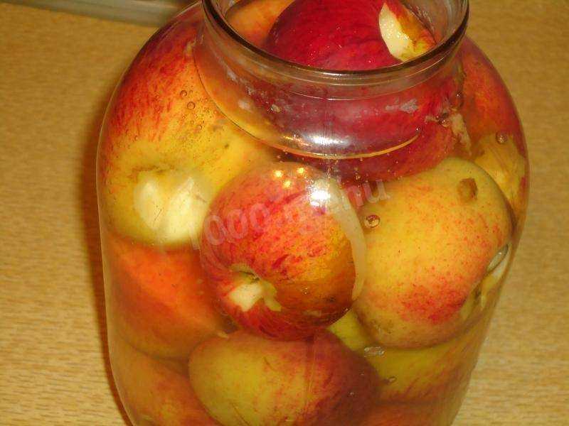 Как сделать компот из яблок на зиму по пошаговому рецепту с фото