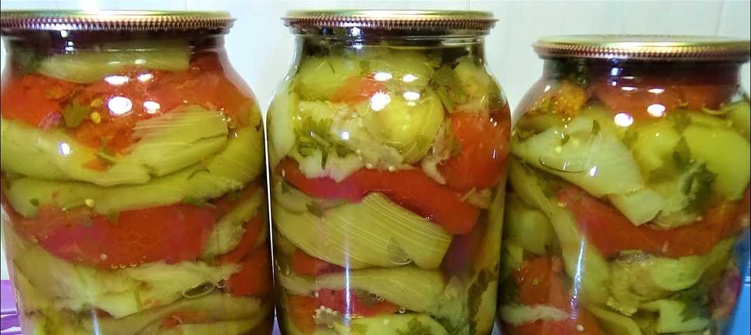 Овощное рагу на зиму: из кабачков, баклажанов, с капустой