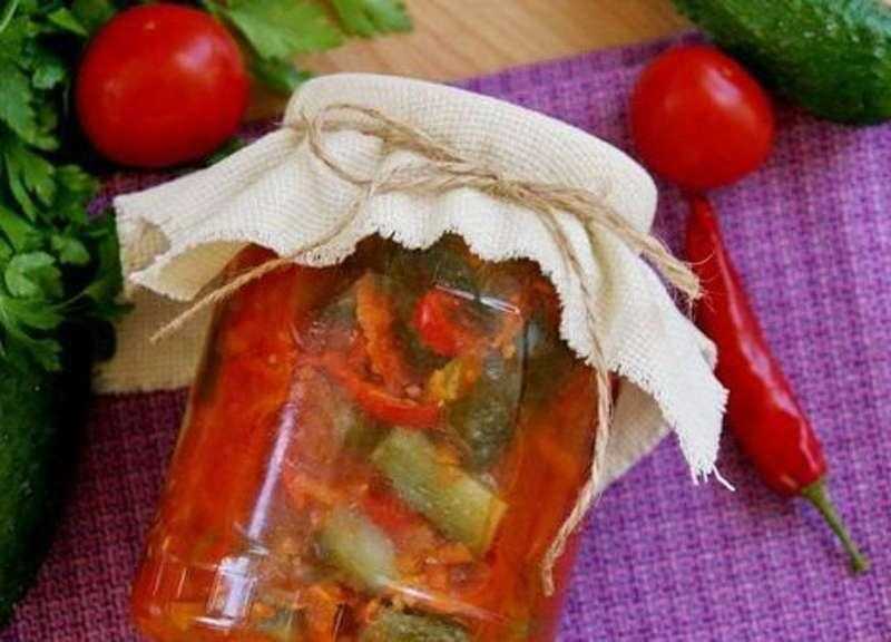 Рецепты лечо из огурцов на зиму с томатной пастой