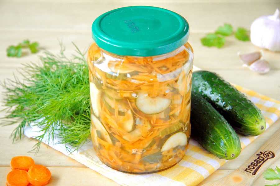Салат из огурцов на зиму нежинский пошаговый рецепт