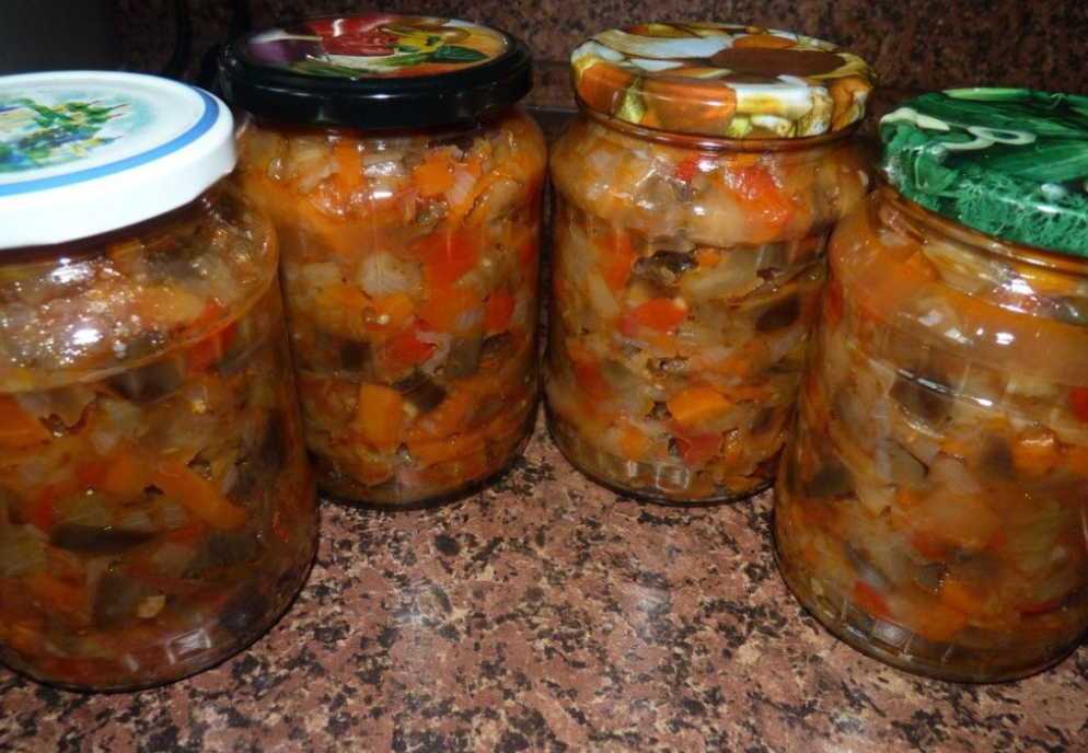 Салат "десятка" из баклажанов на зиму - 5 рецептов с фото (пошагово)
