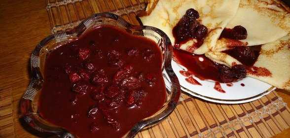 Соус из вишни к мясу на зиму — рецепт с фото. как приготовить вкусный вишневый соус к мясу и утке