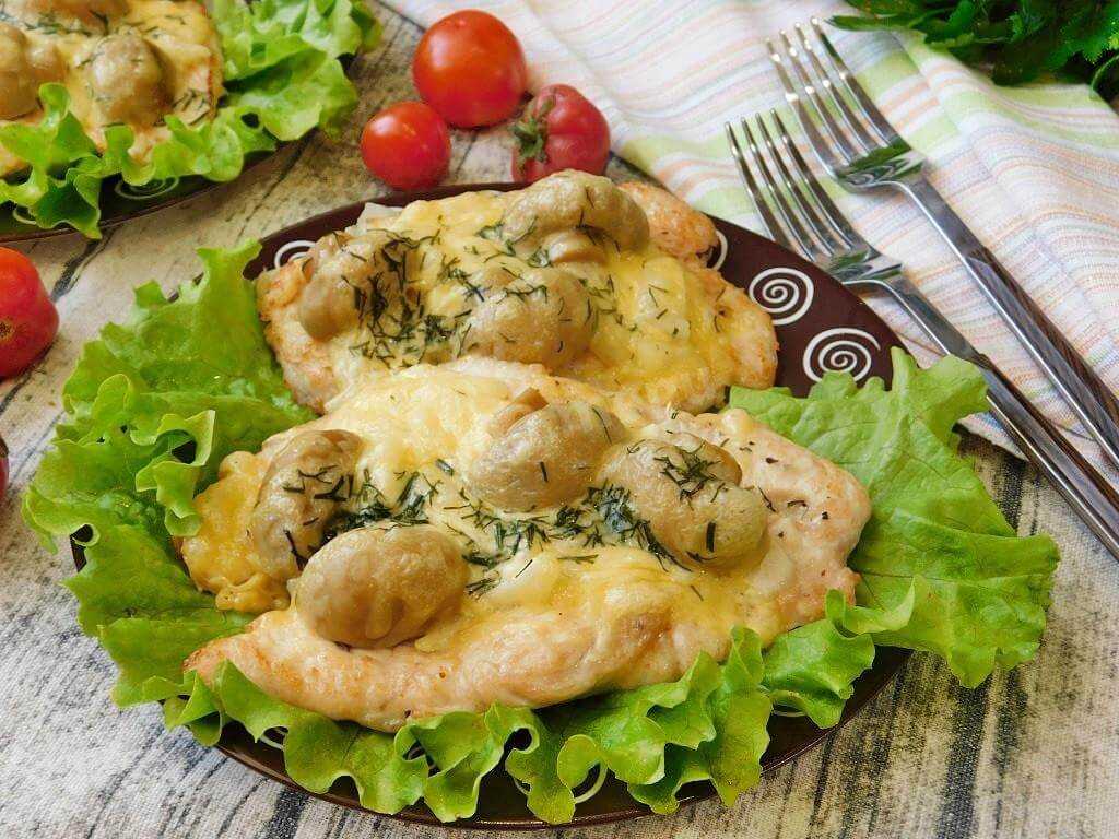 Курица с шампиньонами – 10 рецептов вкусных блюд