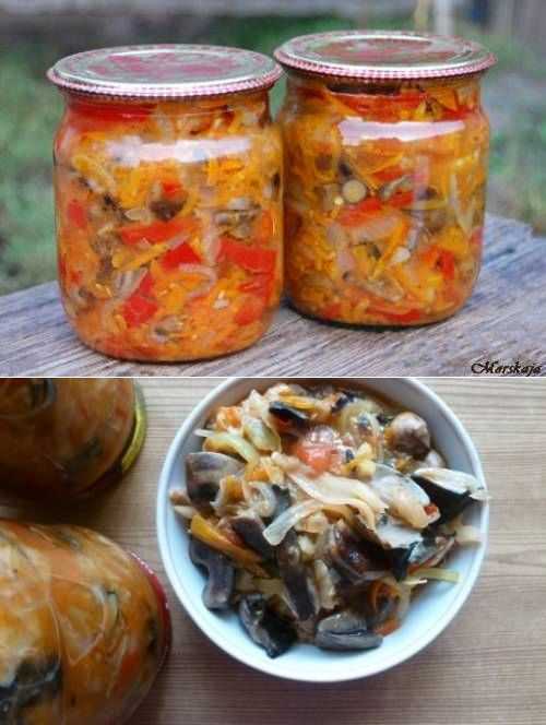 Солянка на зиму - рецепт заготовки с грибами, овощами и луком