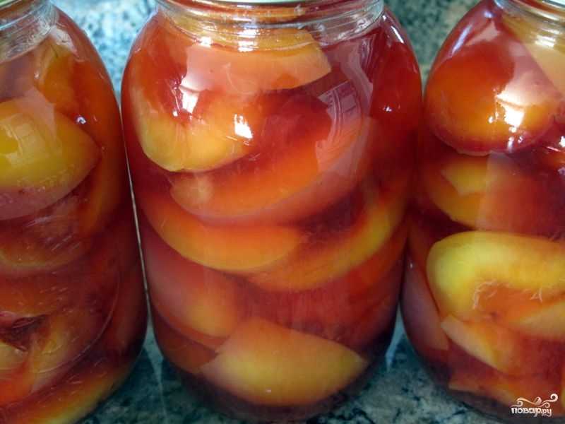 Компот из персиков на зиму: простой рецепт на 3 литровую банку