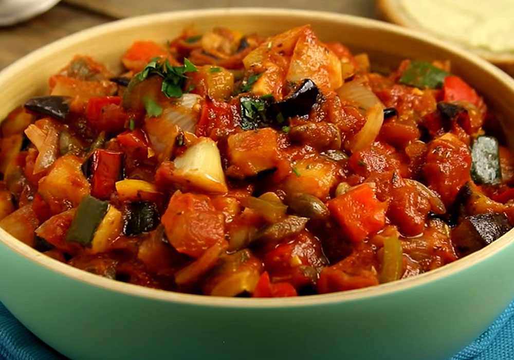 Соте из кабачков и баклажанов с овощами на сковороде рецепт с фото пошагово - 1000.menu