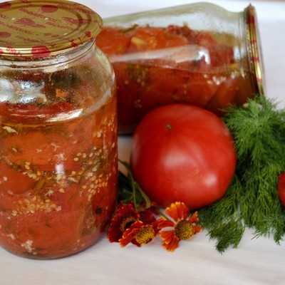 Салат из помидор на зиму – топ 10 вкуснейших рецептов