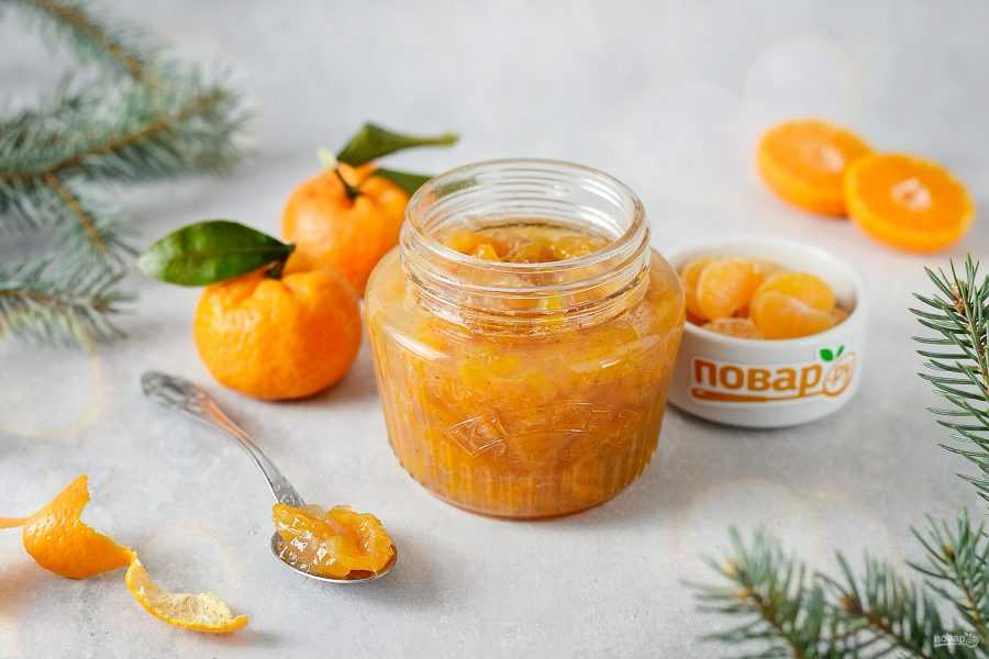 Пошаговый фото рецепт приготовления вкусного и простого джема из мандаринов в домашних условиях