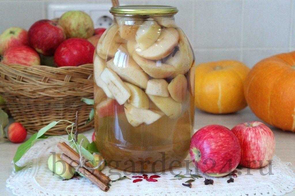 Компот из целых яблок на зиму: 14 лучших пошаговых рецептов приготовления