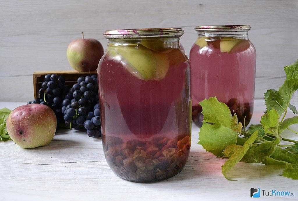 Компот из винограда на зиму - простые рецепты заготовки
