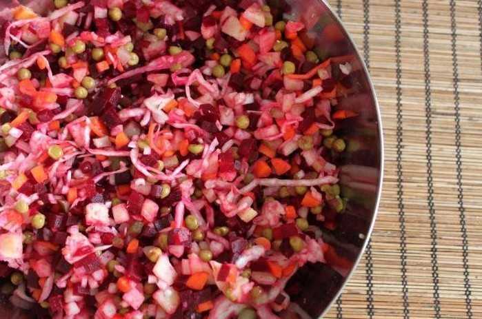 «винегрет»: классический рецепт с квашеной капустой, калорийность и состав блюда