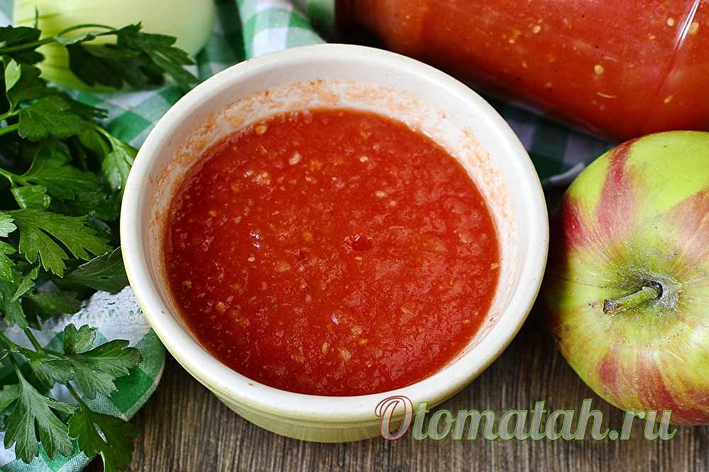 Лучшие рецепты кетчупа из помидоров и яблок на зиму