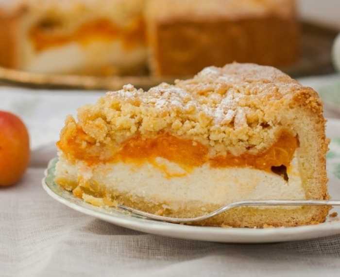 Открытый дрожжевой пирог с абрикосовым вареньем рецепт с фото пошагово - 1000.menu