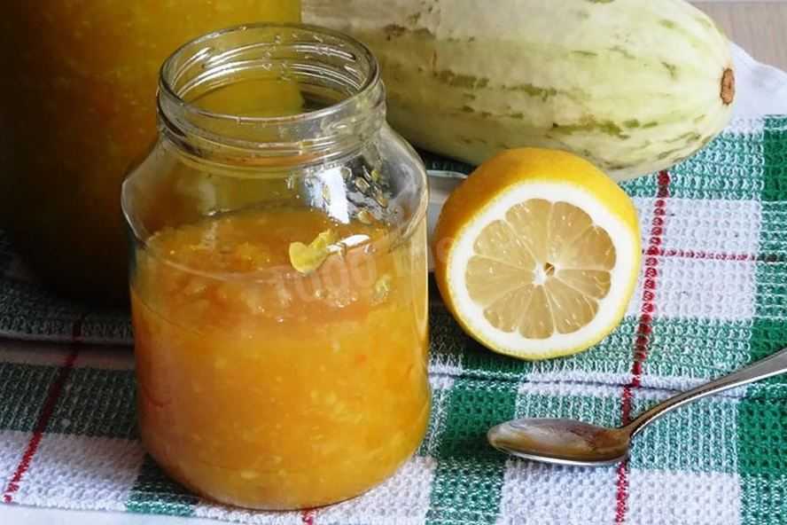 Варенье из кабачков с лимоном и апельсином — рецепты на зиму