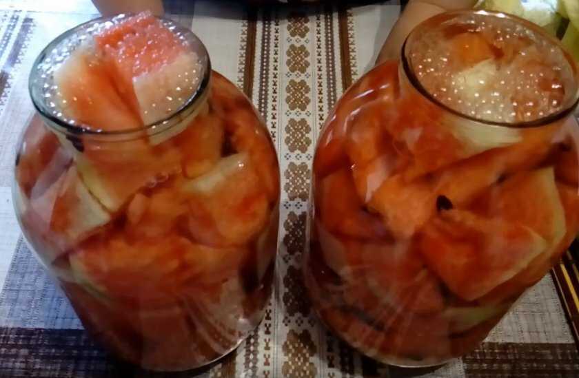 Вкуснейшие рецепты заготовок консервированных арбузов без стерилизации на зиму