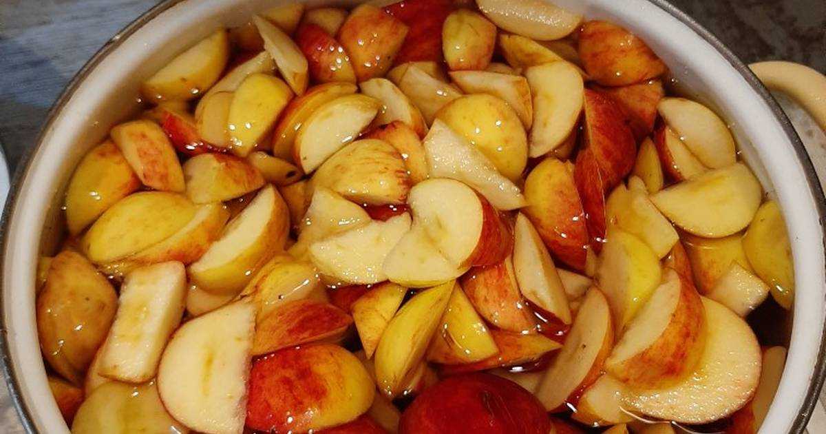 Компот из яблок и слив — пошаговый рецепт с фото