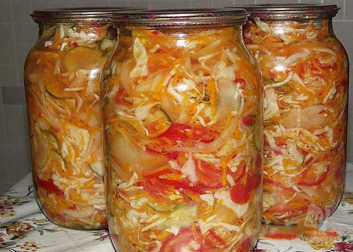 20 простых и вкусных салатов из помидоров на зиму