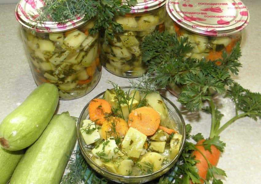 Cалаты из кабачков на зиму: 9 самых вкусных и простых рецептов