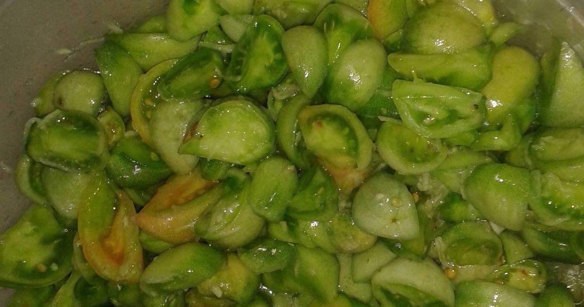 Салат из зеленых помидор на зиму пошаговый рецепт