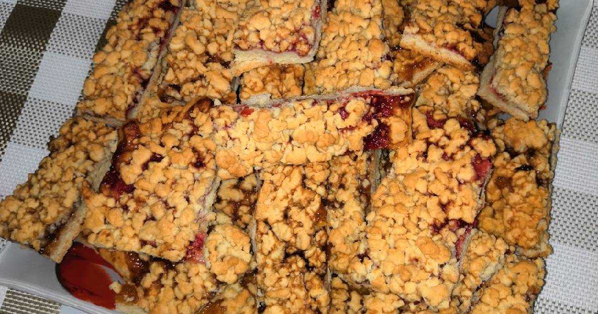 Печенье с вареньем и тертым тестом сверху – 7 рецептов
