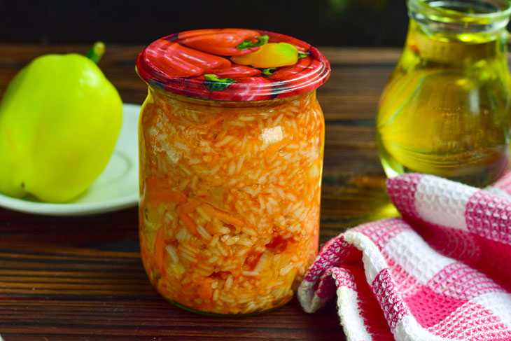 Салат с рисом на зиму: топ-9 рецептов с фото пошагово — самые вкусные и простые