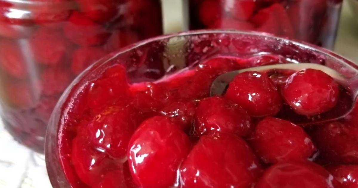 Компот из вишни - 10 рецептов на зиму с фото пошагово