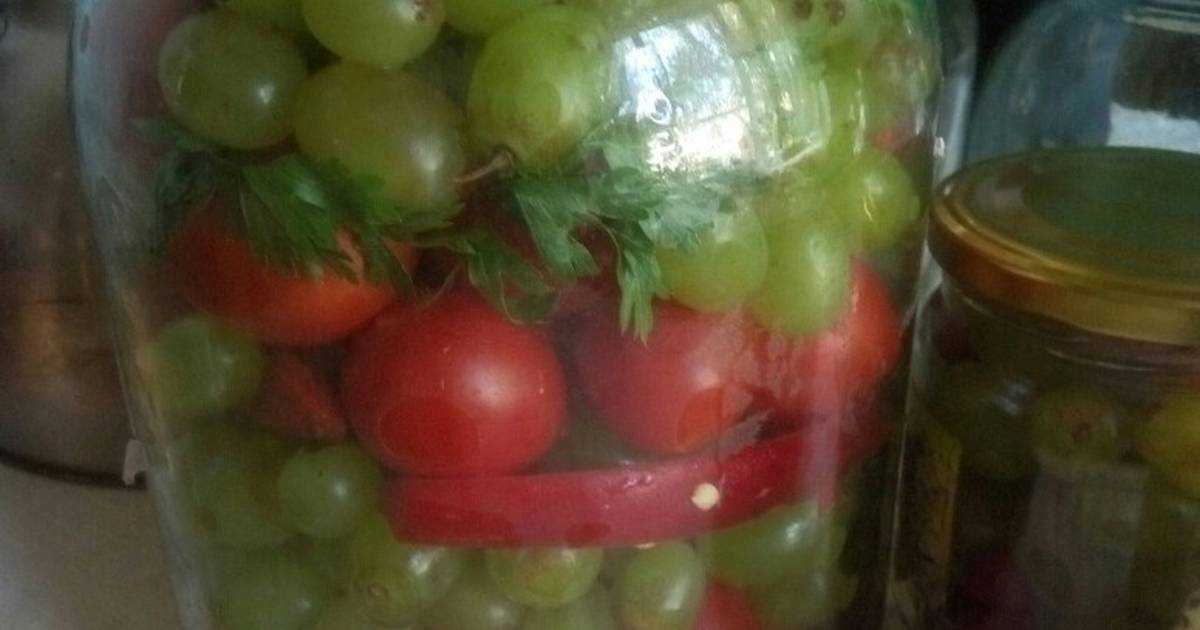 Рецепты маринованных помидор с виноградом