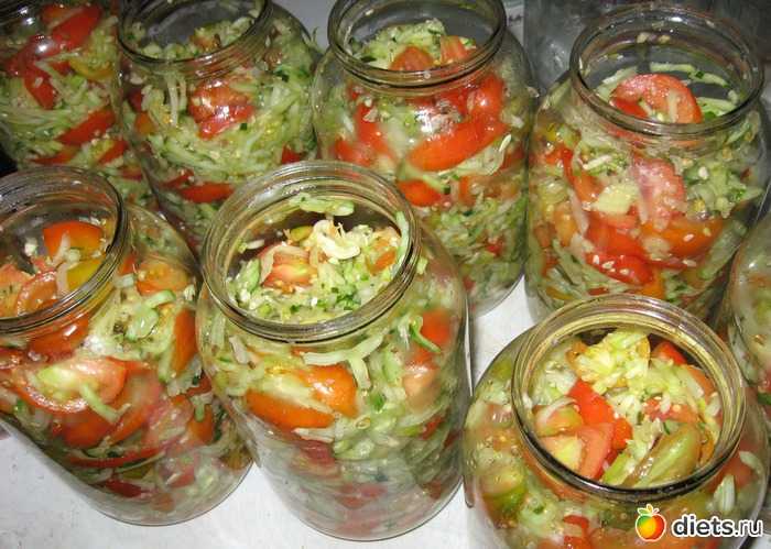 Салат из помидоров с рисом на зиму: рецепты с фото пошагово